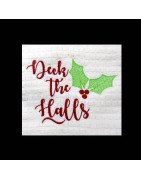 Deck The Halls Towel Saying