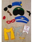In Hoop Airplane and Pilot Photo Props