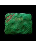 In Hoop Wholecloth Mug Rug Wreath