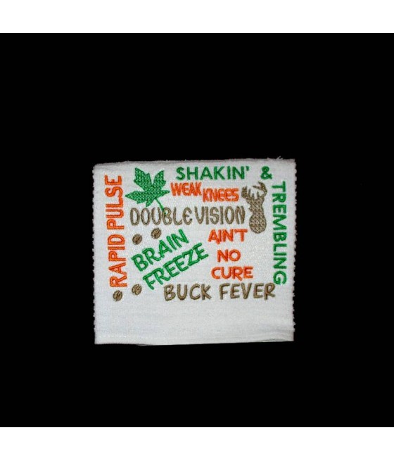 Buck Fever Towel Saying