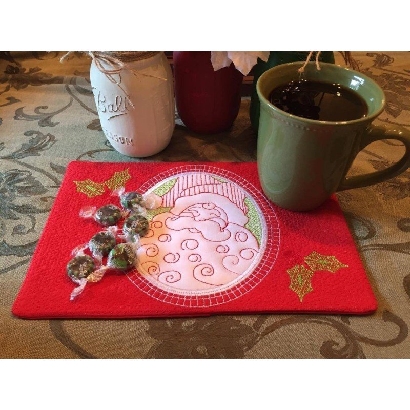 In Hoop Wholecloth Santa Claus