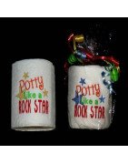 Potty Rock Star Toilet Paper Design