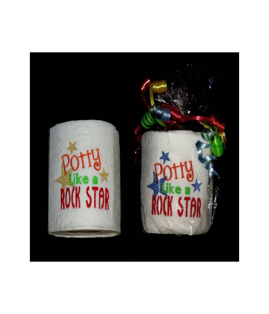 Potty Rock Star Toilet Paper Design