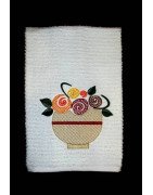 Fall Flowers Towel Design