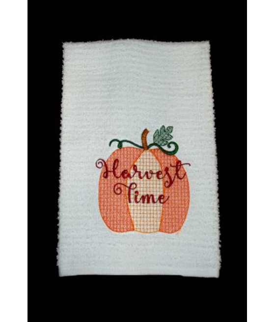 Fall Pumpkin Towel Design