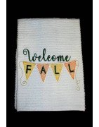 Welcome Fall Towel Design
