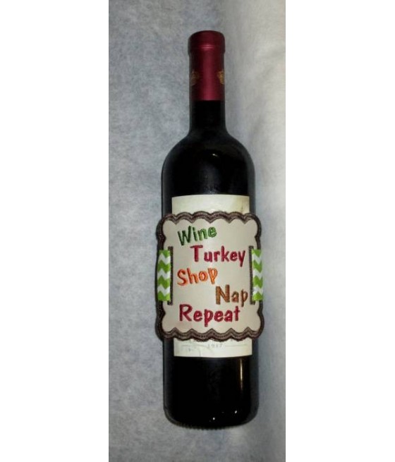 Wine Turkey Shop Nap Wine Label