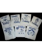 Days of the Week Bird House Towel Set