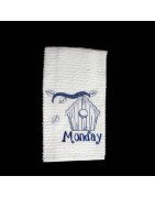 Days of the Week Bird House Towel Set