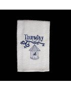 Days of the Week Bird House Towel Set