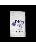 Days of the Week Bird House Towel Set