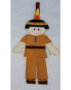 Indian Boy Door Hanger