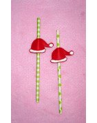 Santa Hat Straw Buddies