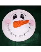 In Hoop Snowman Mug Rug 2