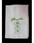 Birdhouse withn Leaves Towel Design