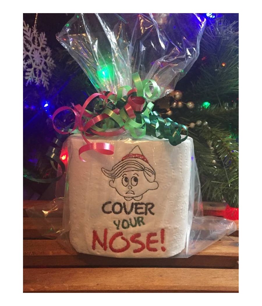 Cover Your Nose Toilet Paper Design
