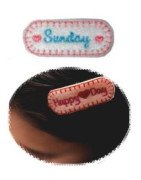 In Hoop Days of the Week Hair Clip
