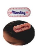In Hoop Days of the Week Hair Clip