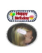 In Hoop Happy Birthday Hair Clip