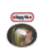 In Hoop Happy Fourth Hair Clip