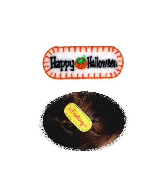 In Hoop Happy Halloween Hair Clip