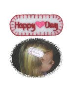 In Hoop Valentine Hair Clip