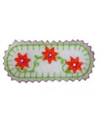 In Hoop Three Flowers Hair Clip
