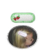 In Hoop Strawberries Hair Clip