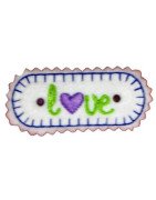 In Hoop Love With Heart Hair Clip