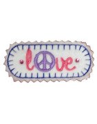 In Hoop Love With Peace Hair Clip