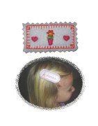 In Hoop Flower Pot Hair Clip