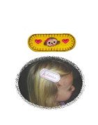 In Hoop Monkey Hair Clip