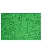 Full Hoop Farm Animals Stipple With and Without a Border