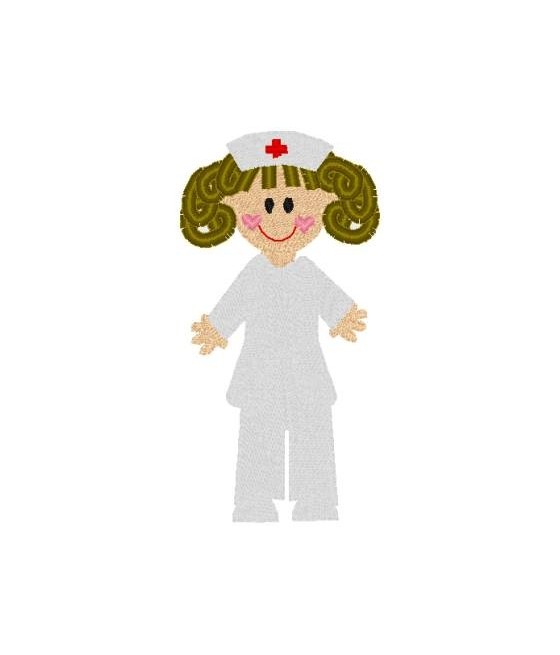 Nurse Curly Hair