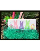 Blanket Stitch Bunny and Eggs