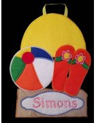 In Hoop Beach Theme Door Hanger