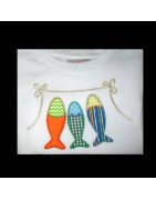Three Motif Fish Applique Design
