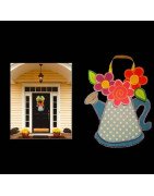 In Hoop Watering Can Door Hanger