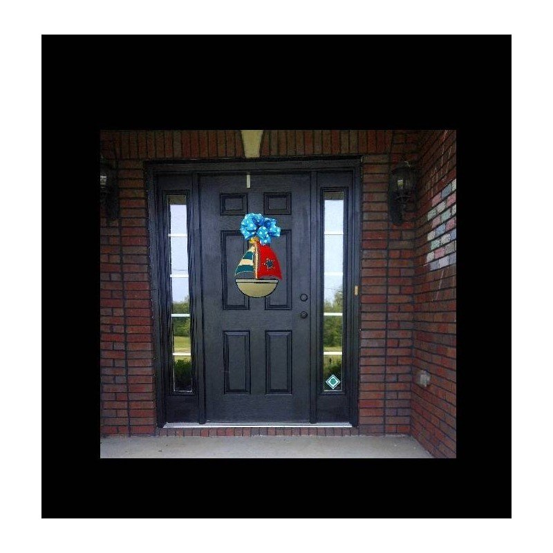 In Hoop Sailboat Door Hanger