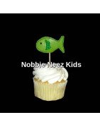 In Hoop Fish Cupcake Topper