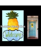 In Hoop Pineapple Door Hanger