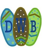 Specialty Surfs Up Monogram Set
