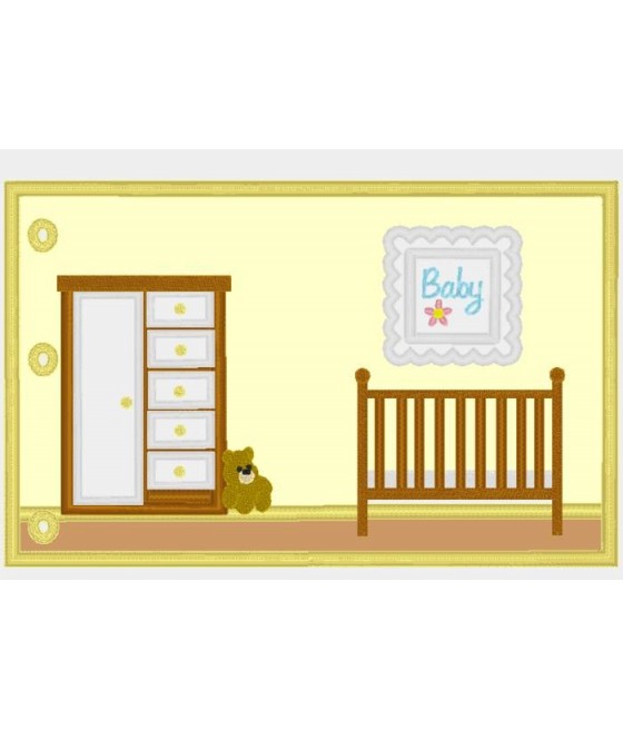 ITH  Flat Doll House - Add on Pages - Baby Room