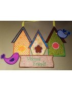 In The Hoop Birdhouse Door Hanger