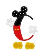 Two Tone Mouse Font and Numbers