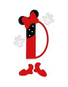 Two Tone Mouse Font and Numbers