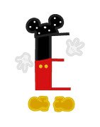 Two Tone Mouse Font and Numbers