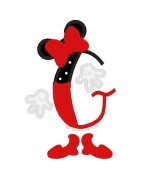 Two Tone Mouse Font and Numbers