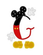 Two Tone Mouse Font and Numbers