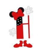 Two Tone Mouse Font and Numbers